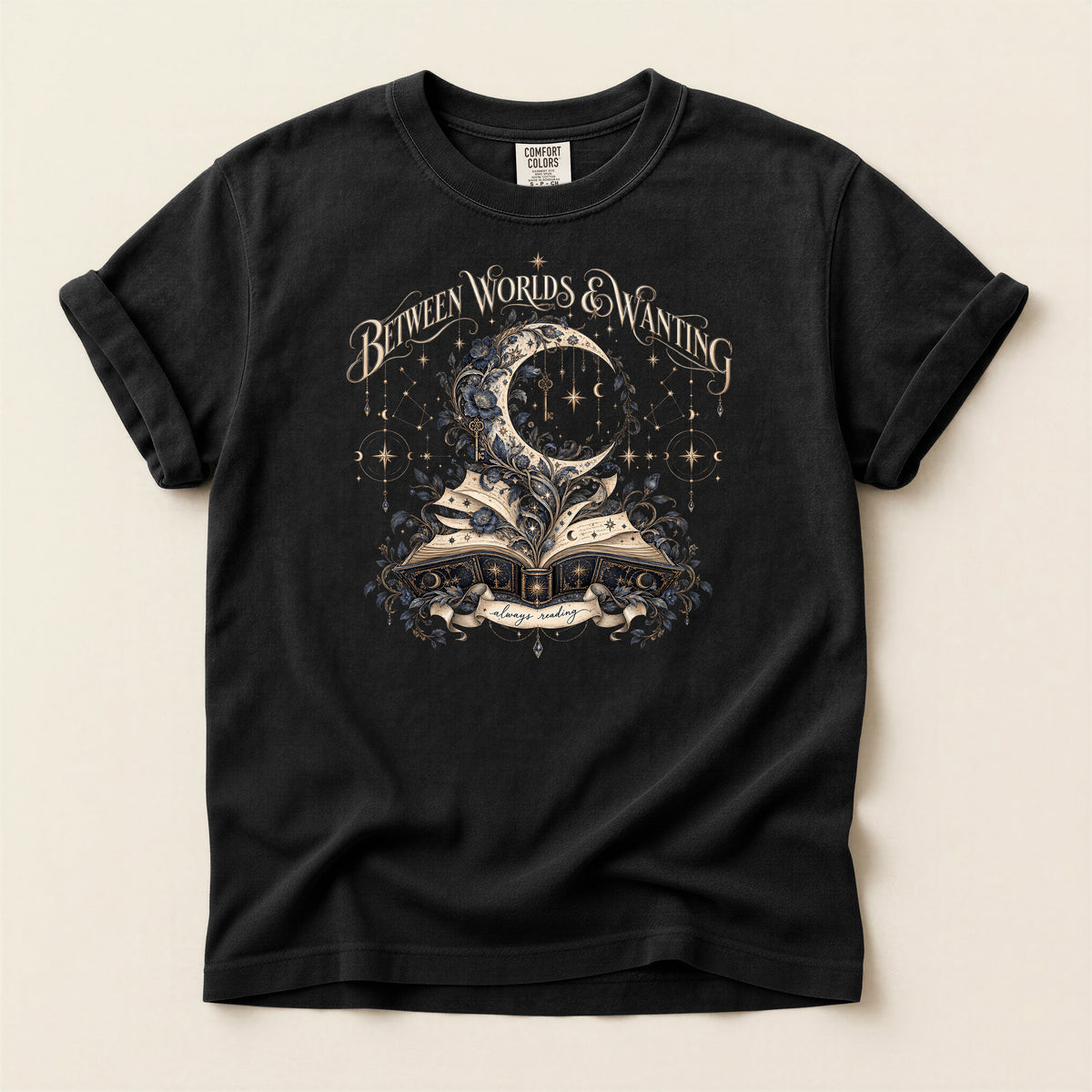 Between Worlds & Wandering Mystical Book T-Shirt