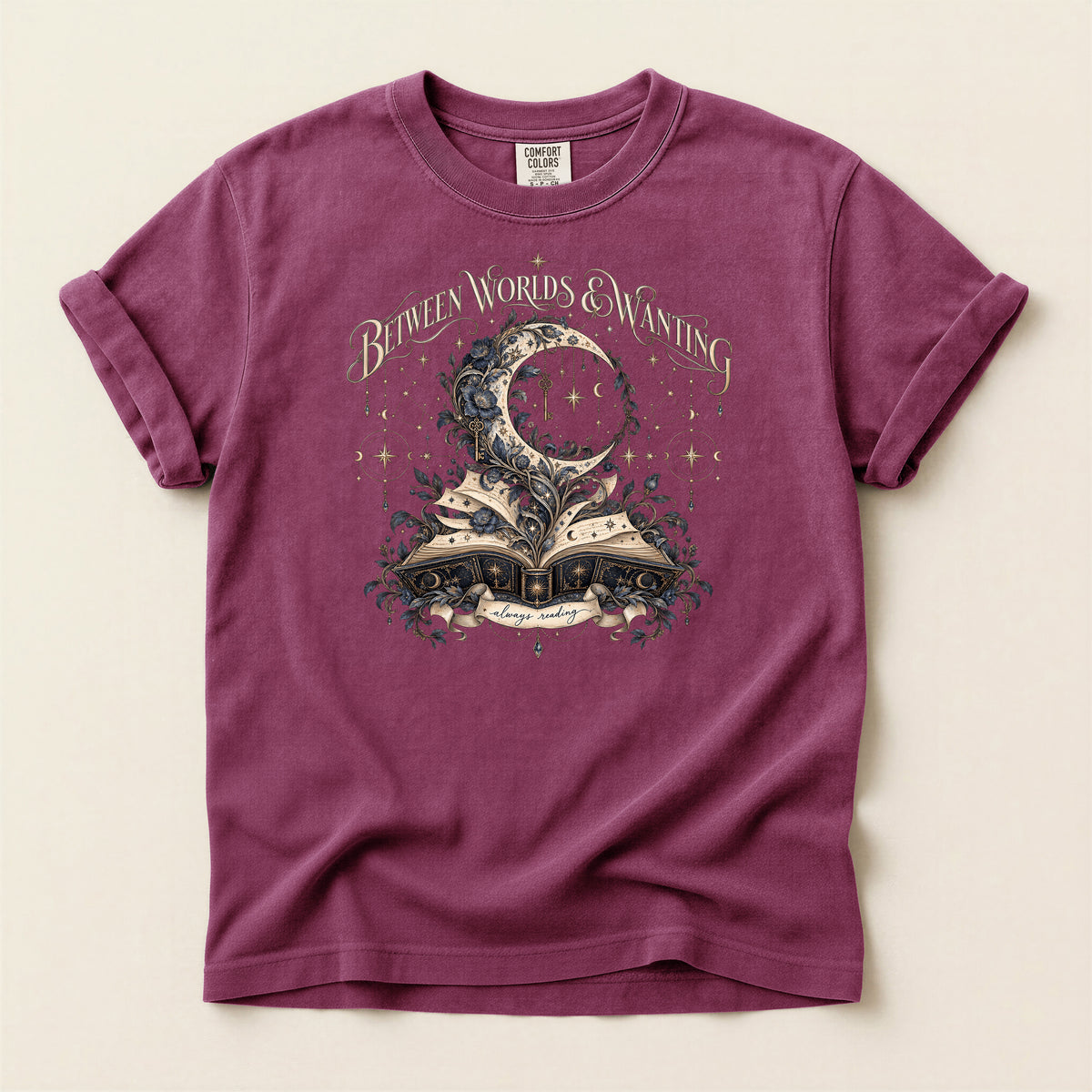 Between Worlds & Wandering Mystical Book T-Shirt