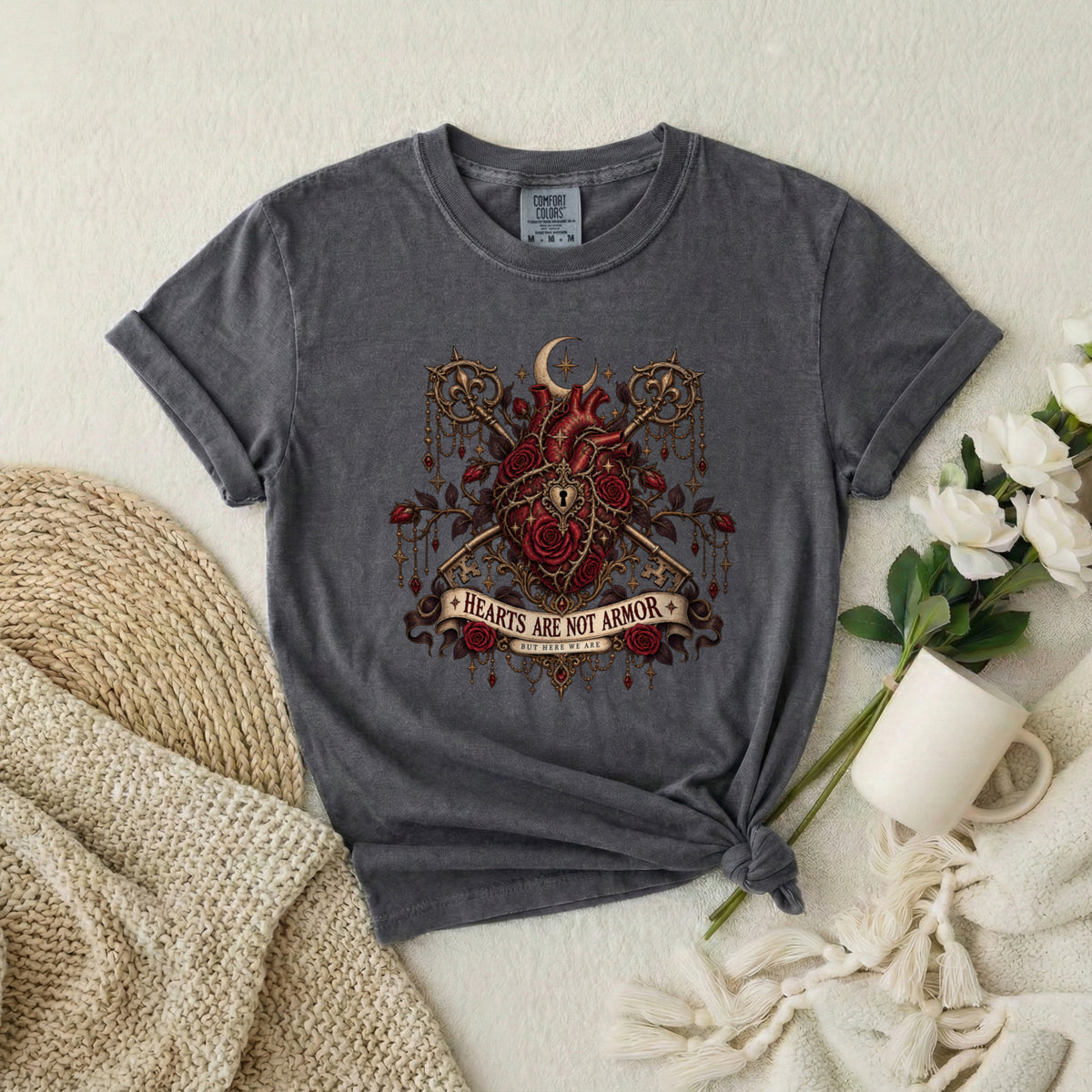 Hearts Are Not Armor Gothic T-Shirt