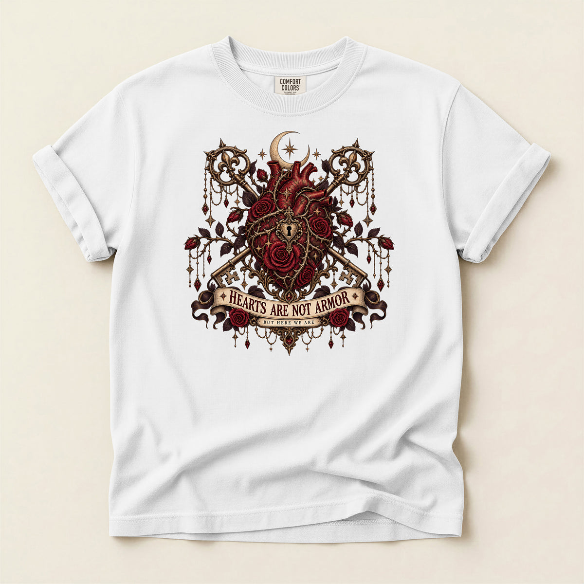 Hearts Are Not Armor Gothic T-Shirt