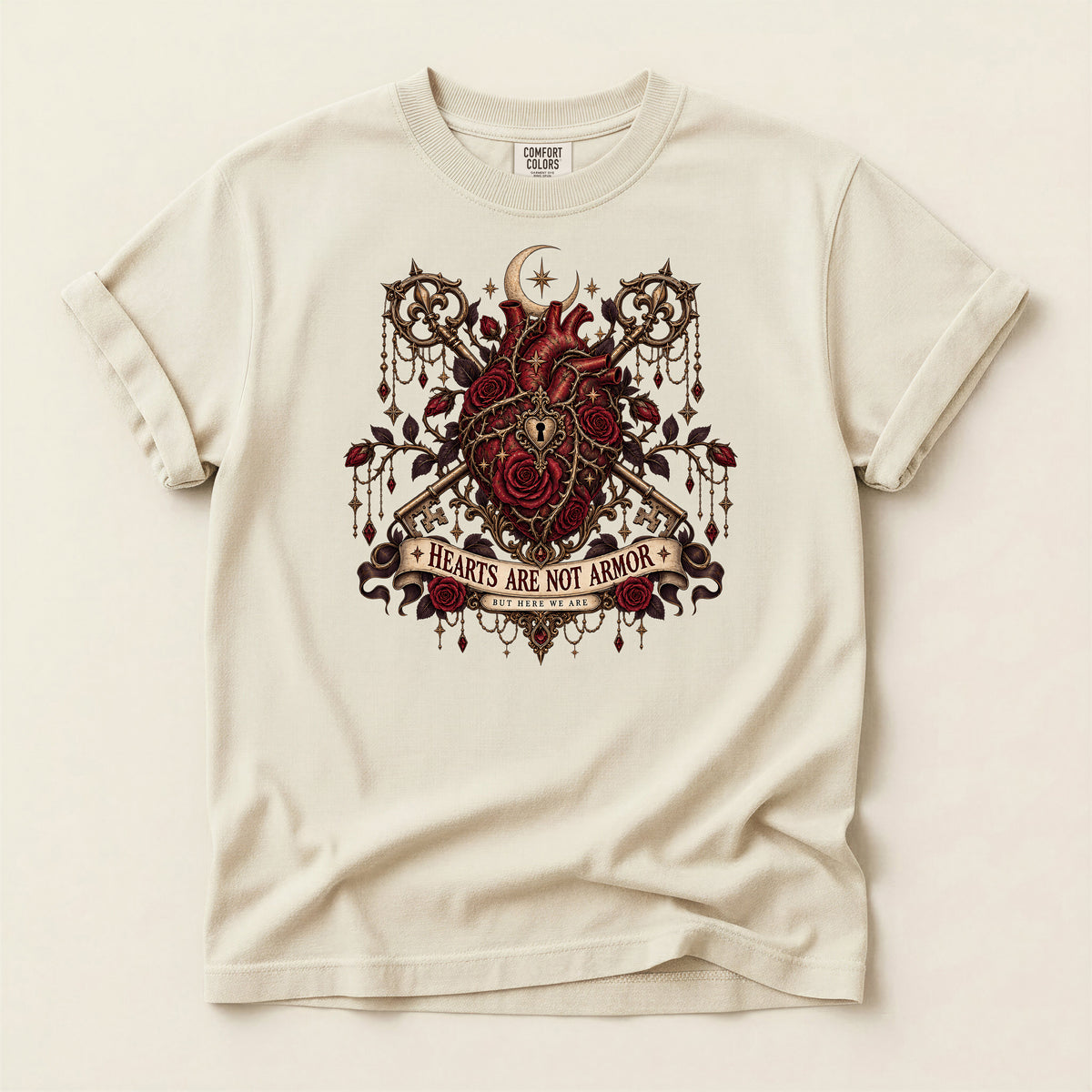 Hearts Are Not Armor Gothic T-Shirt
