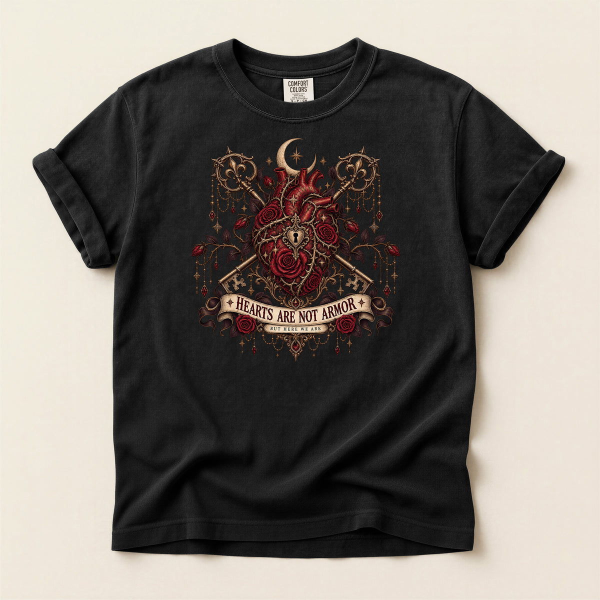 Hearts Are Not Armor Gothic T-Shirt