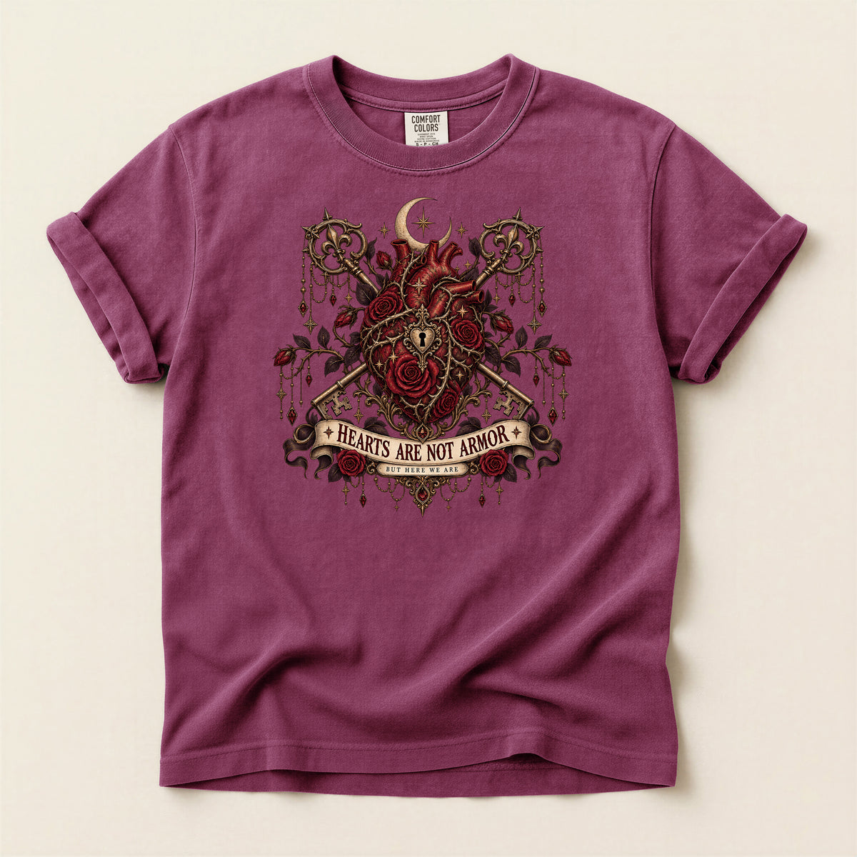 Hearts Are Not Armor Gothic T-Shirt
