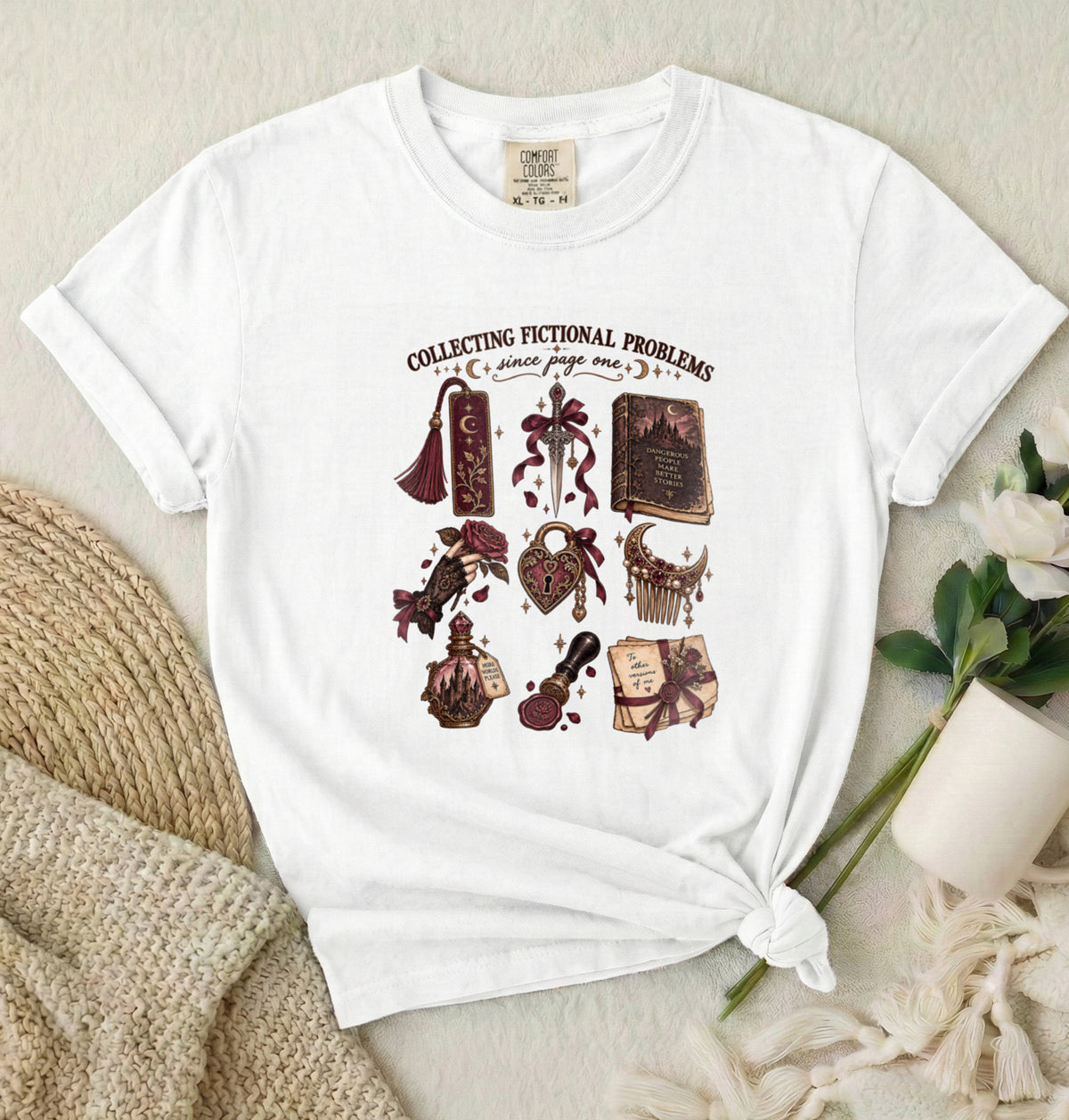 Collecting Fictional Problems Literary T-Shirt