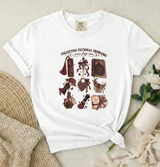 Collecting Fictional Problems Literary T-Shirt