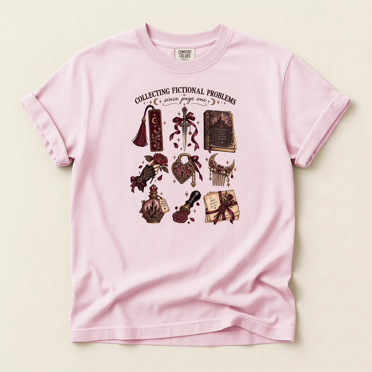 Collecting Fictional Problems Literary T-Shirt