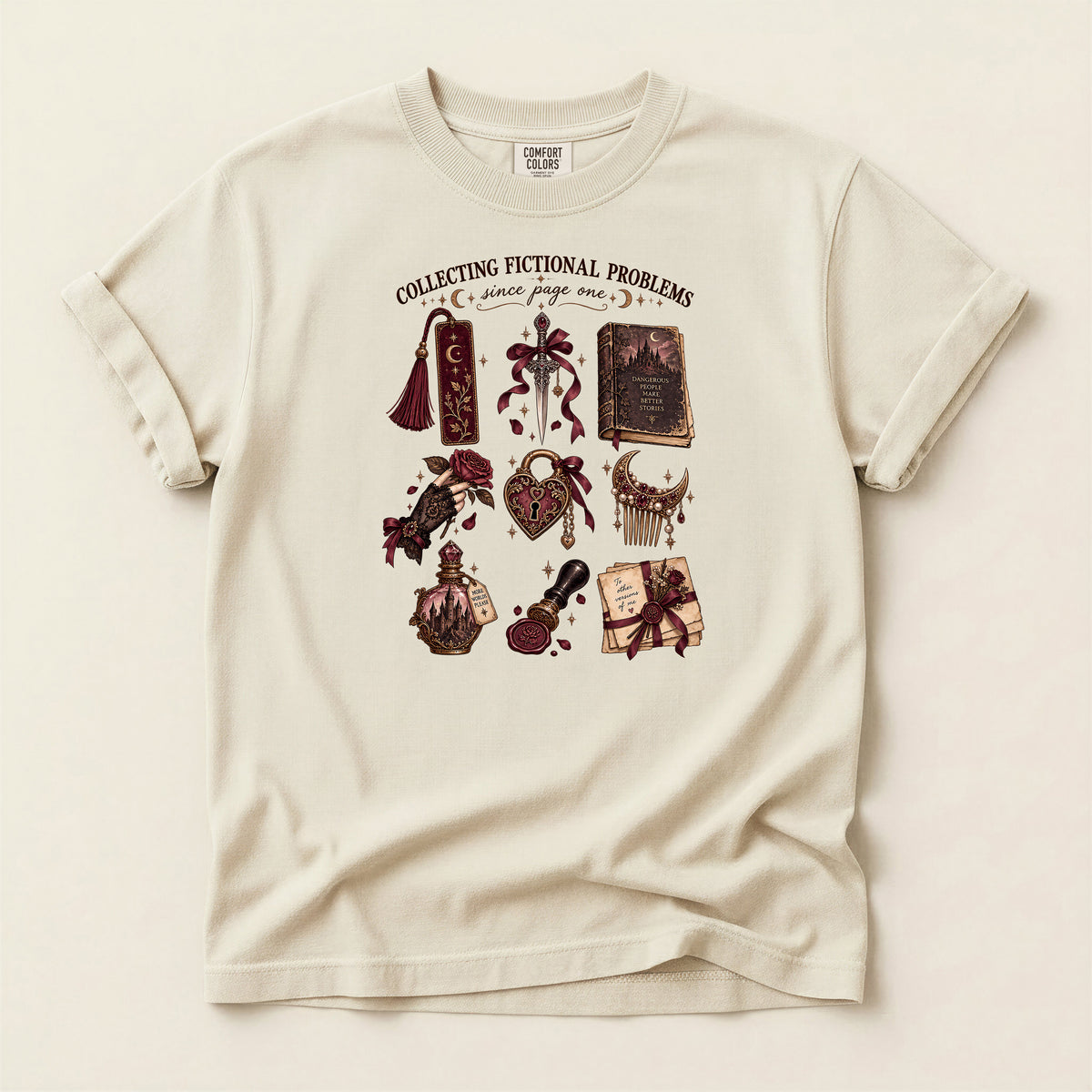 Collecting Fictional Problems Literary T-Shirt