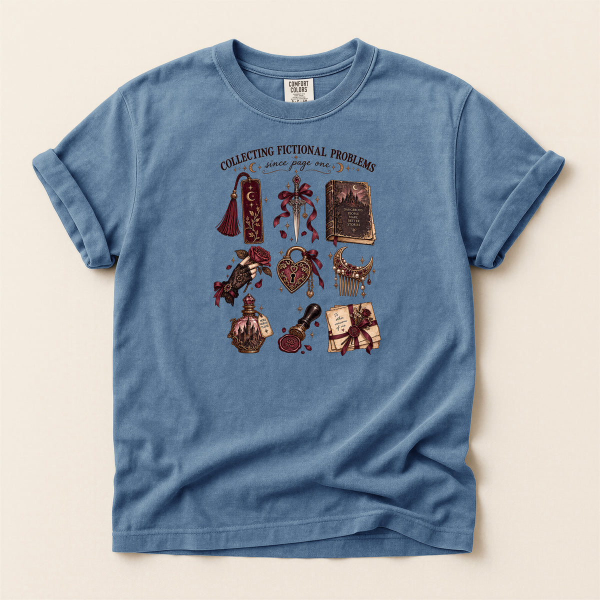 Collecting Fictional Problems Literary T-Shirt