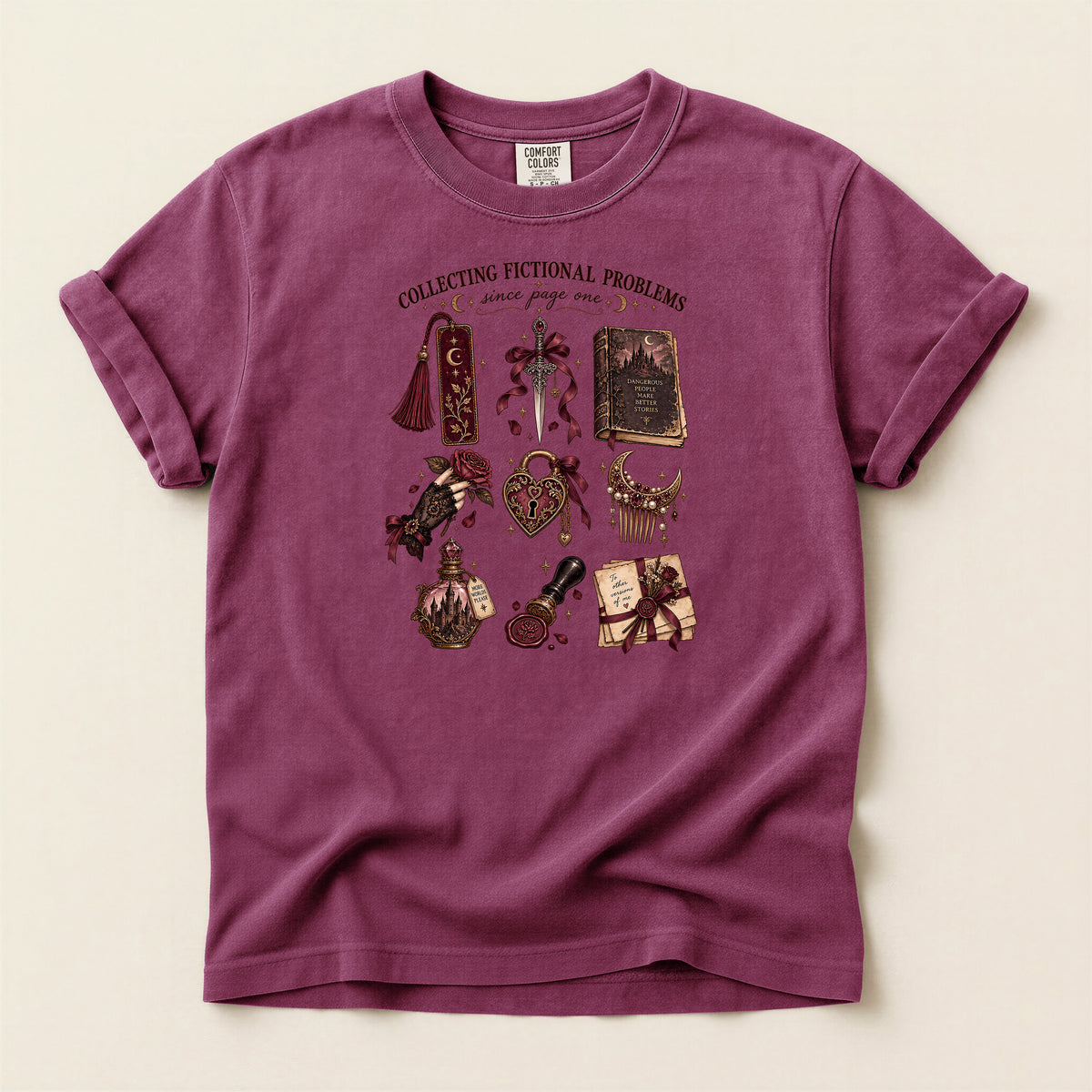 Collecting Fictional Problems Literary T-Shirt