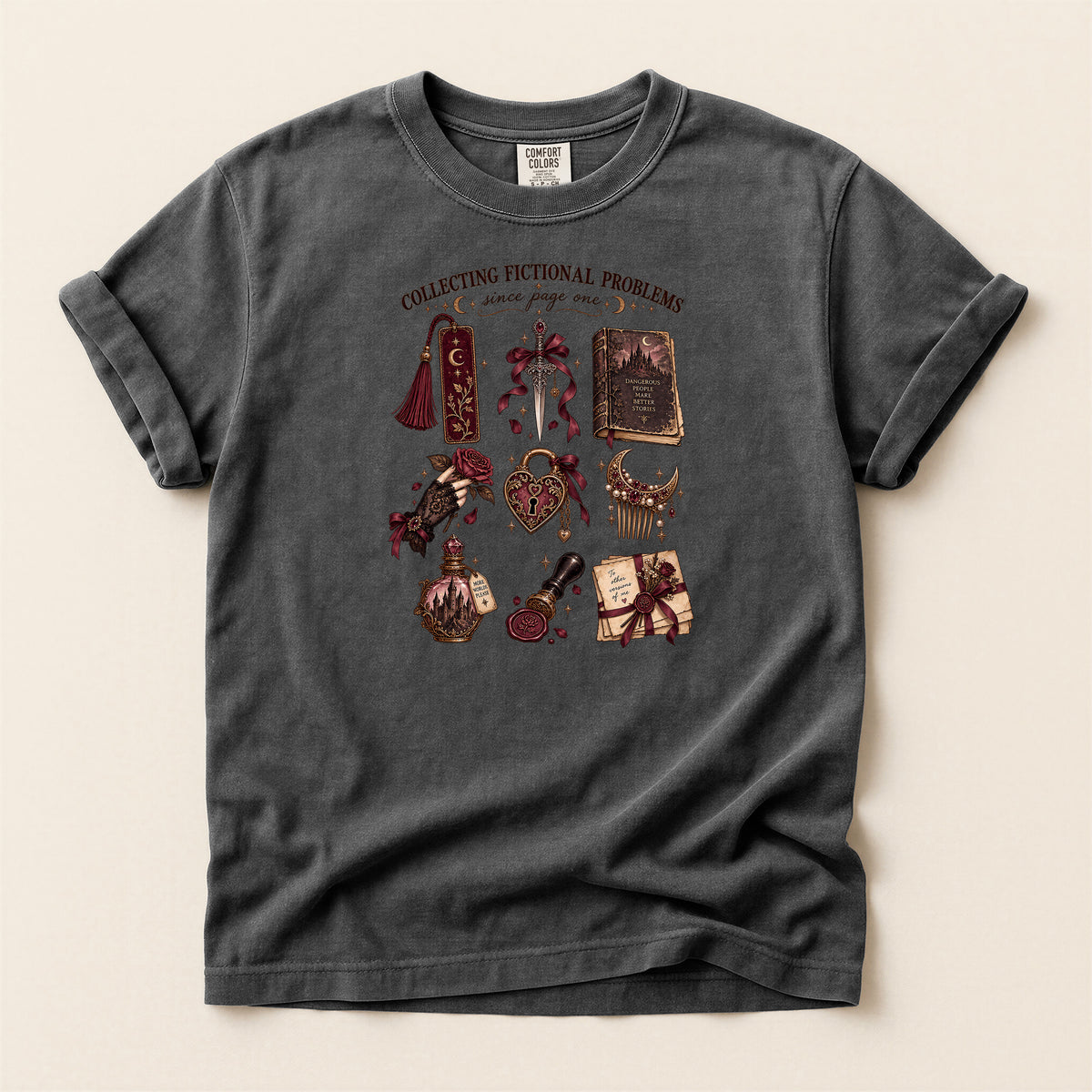 Collecting Fictional Problems Literary T-Shirt