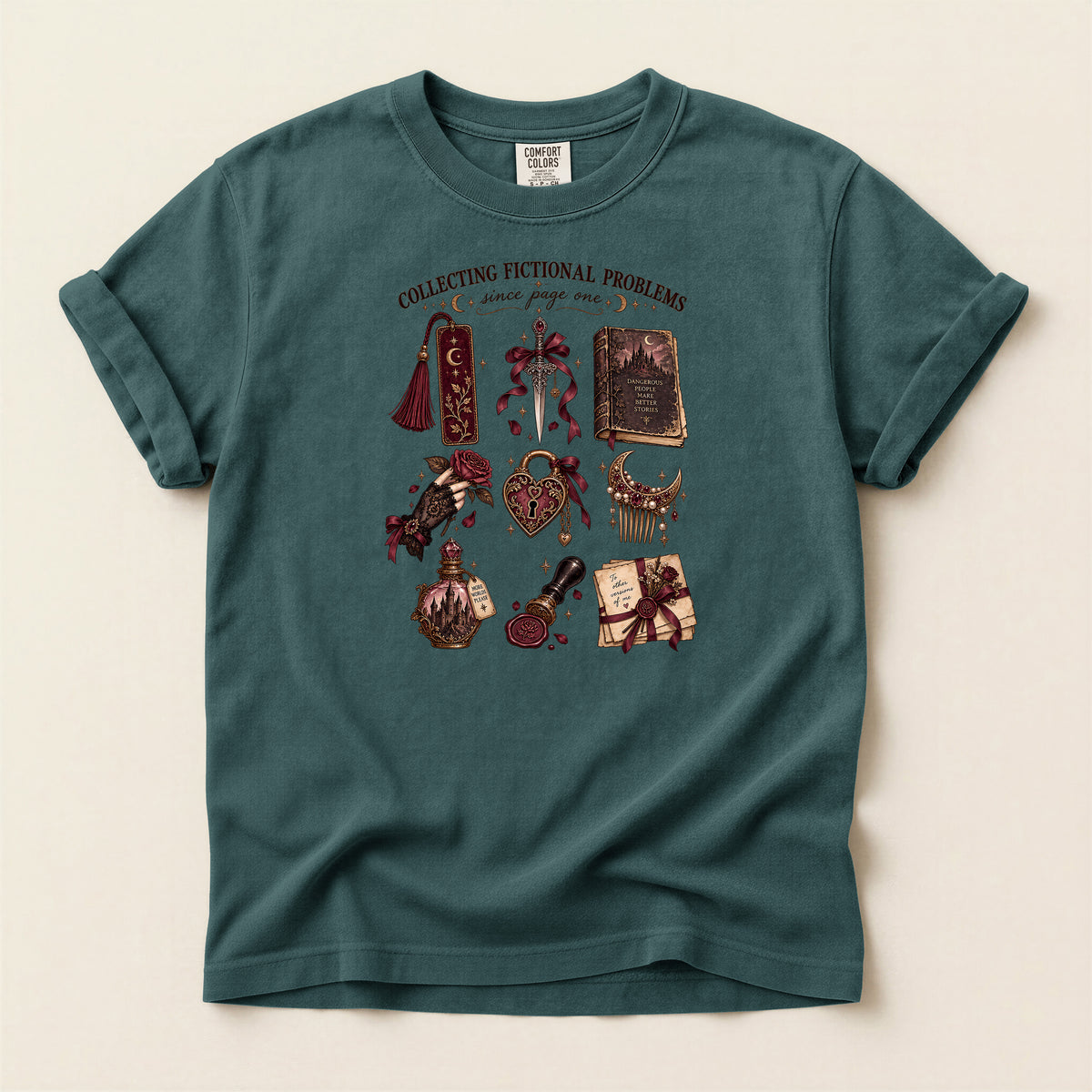 Collecting Fictional Problems Literary T-Shirt