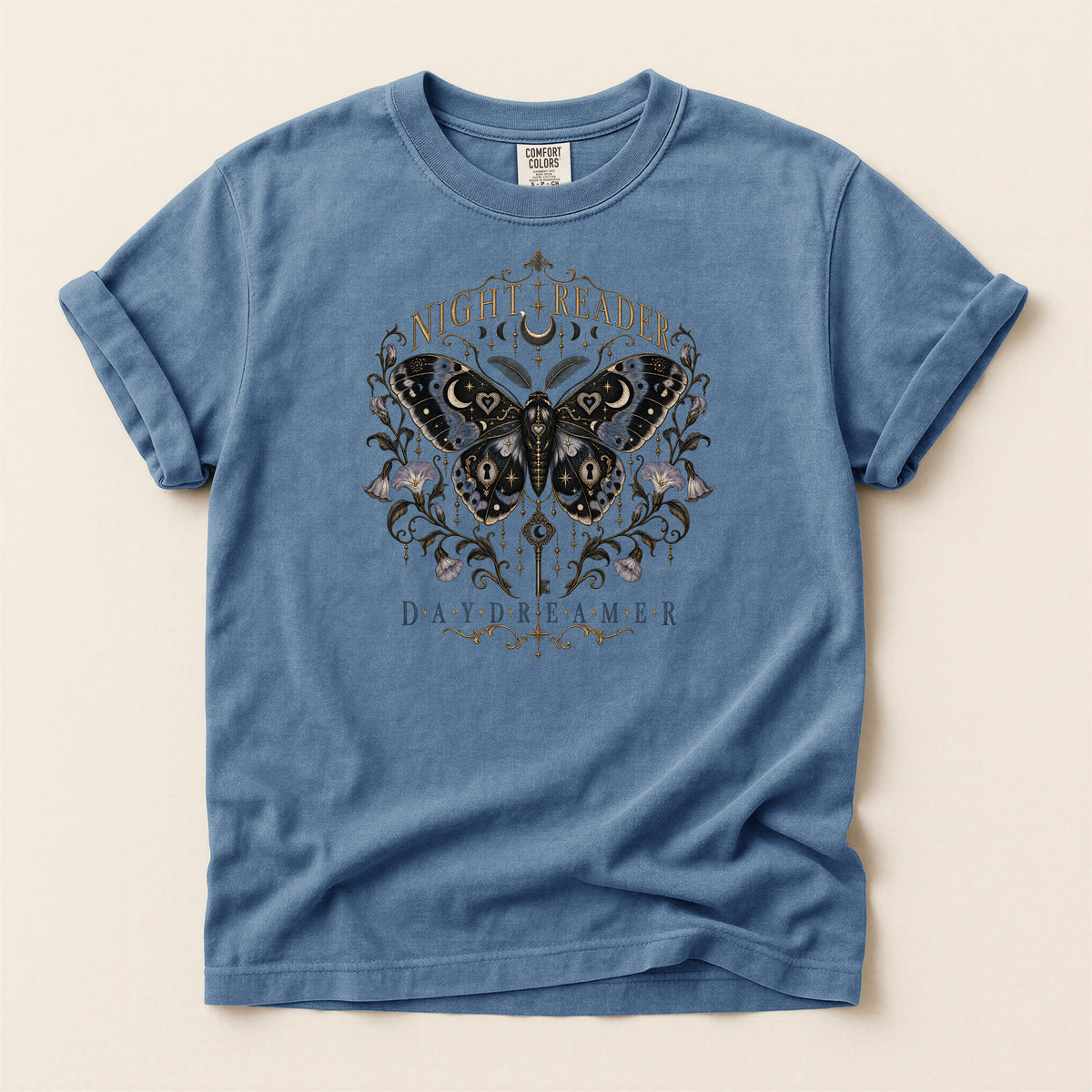 Night Reader Daydreamer Butterfly T-Shirt