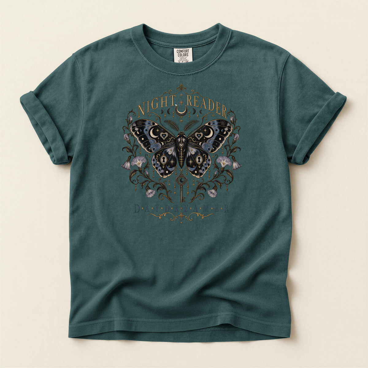 Night Reader Daydreamer Butterfly T-Shirt
