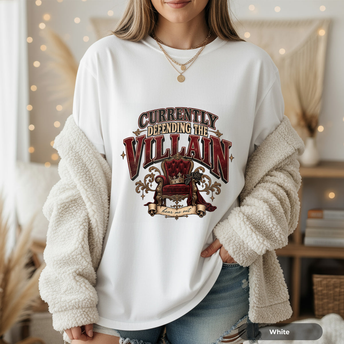 Currently Defending the Villain Graphic T-Shirt