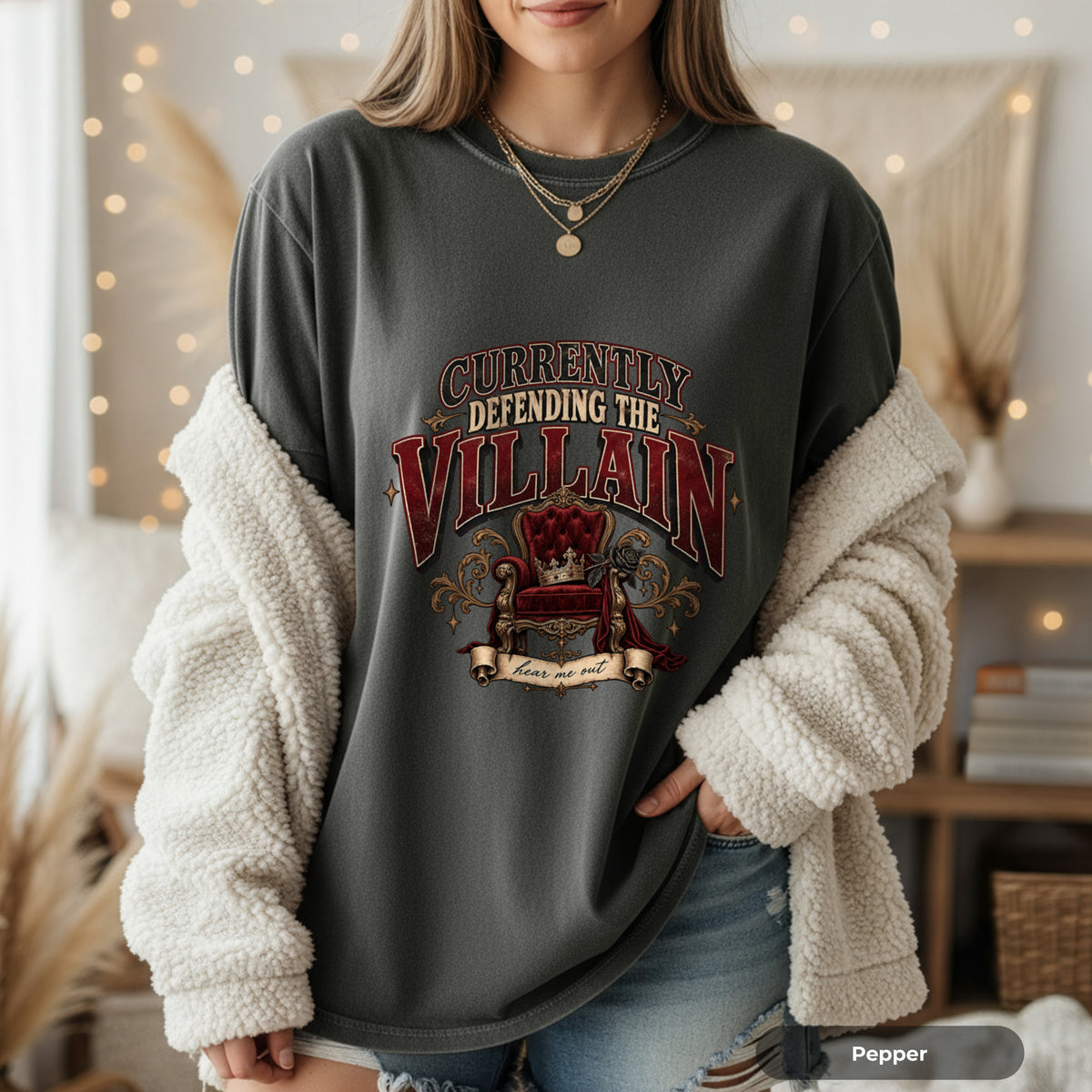 Currently Defending the Villain Graphic T-Shirt