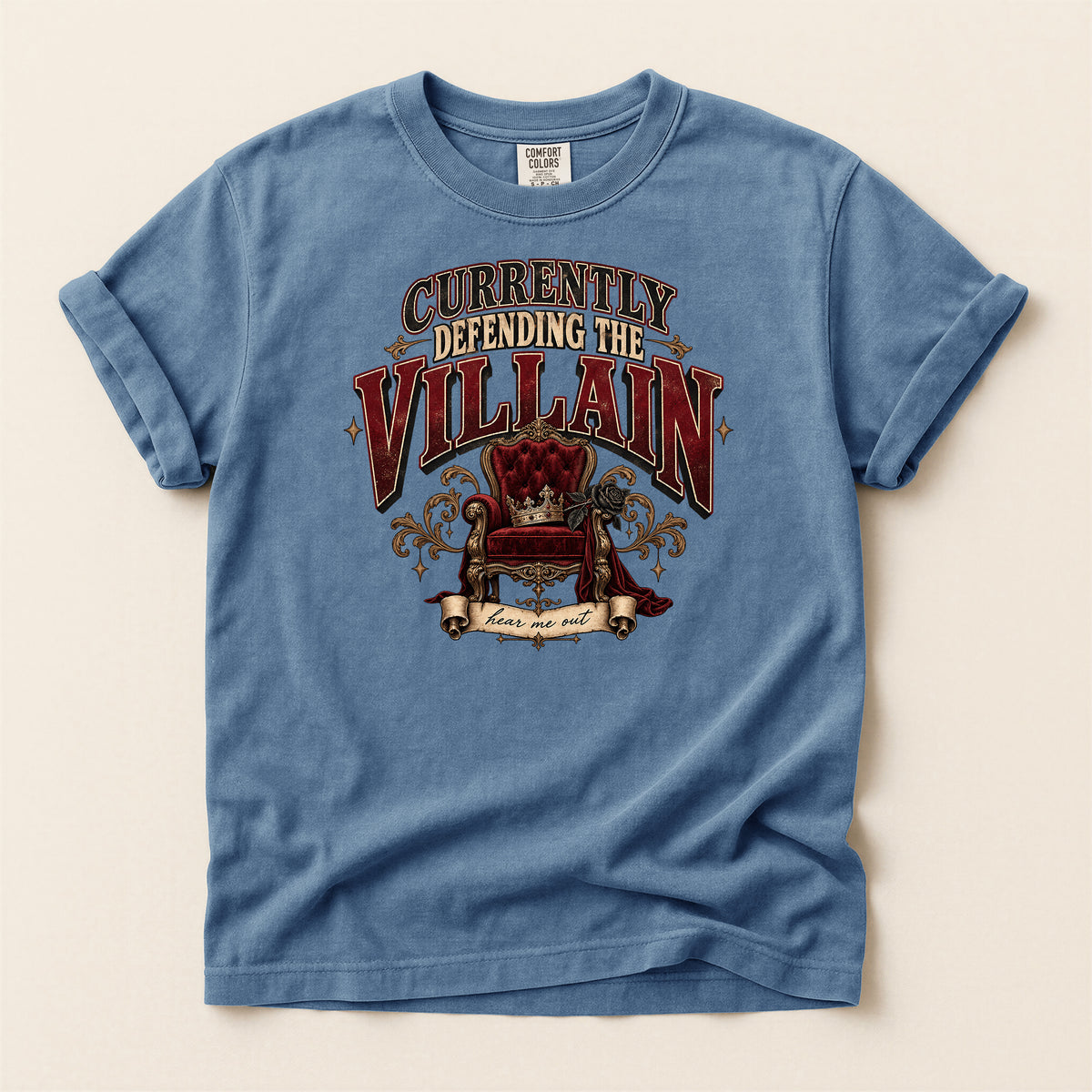 Currently Defending the Villain Graphic T-Shirt