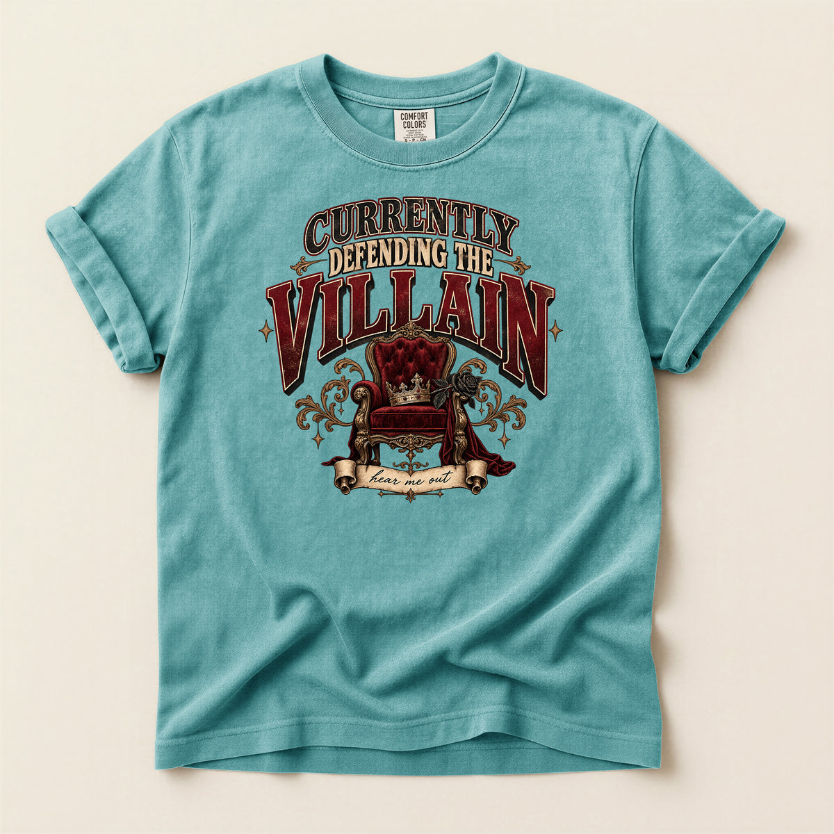 Currently Defending the Villain Graphic T-Shirt