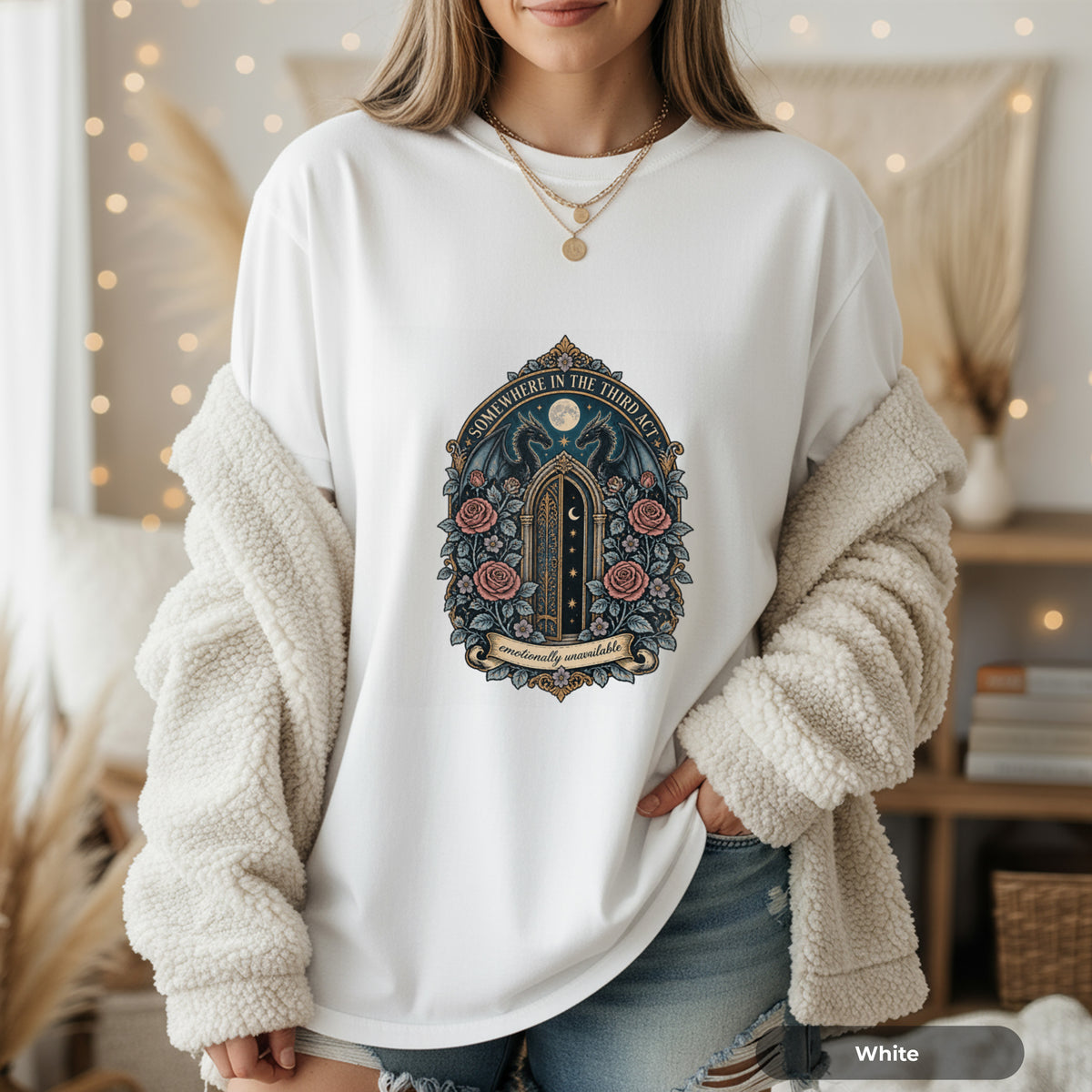 Wherever in the World Gothic Floral T-Shirt