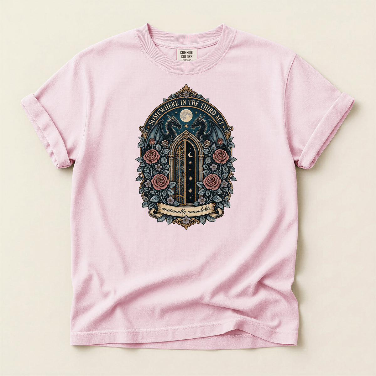 Wherever in the World Gothic Floral T-Shirt