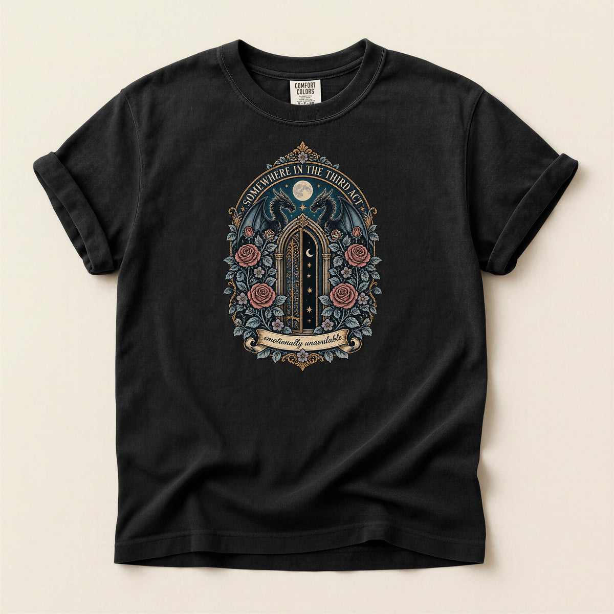 Wherever in the World Gothic Floral T-Shirt