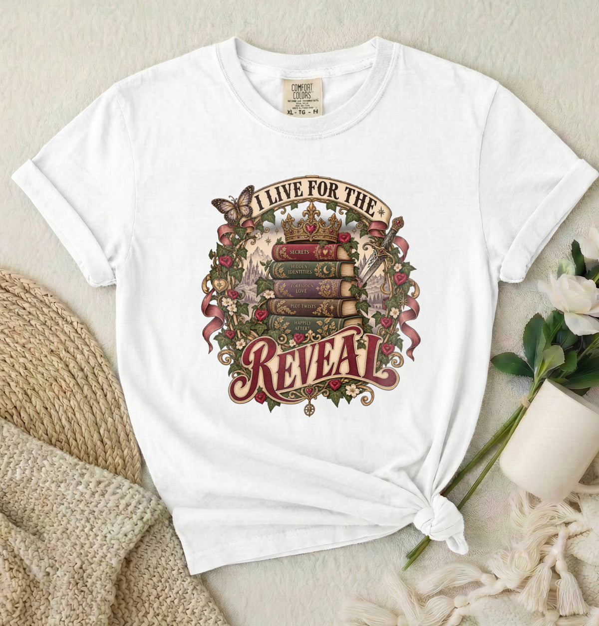 I Live for the Reveal Book Lover T-Shirt
