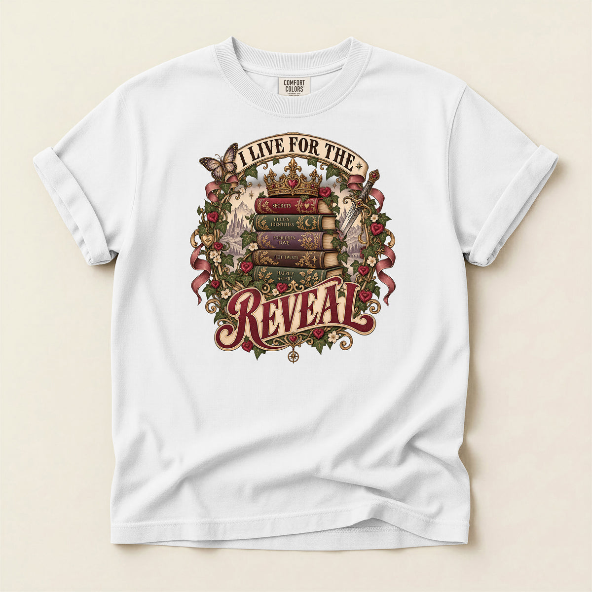 I Live for the Reveal Book Lover T-Shirt