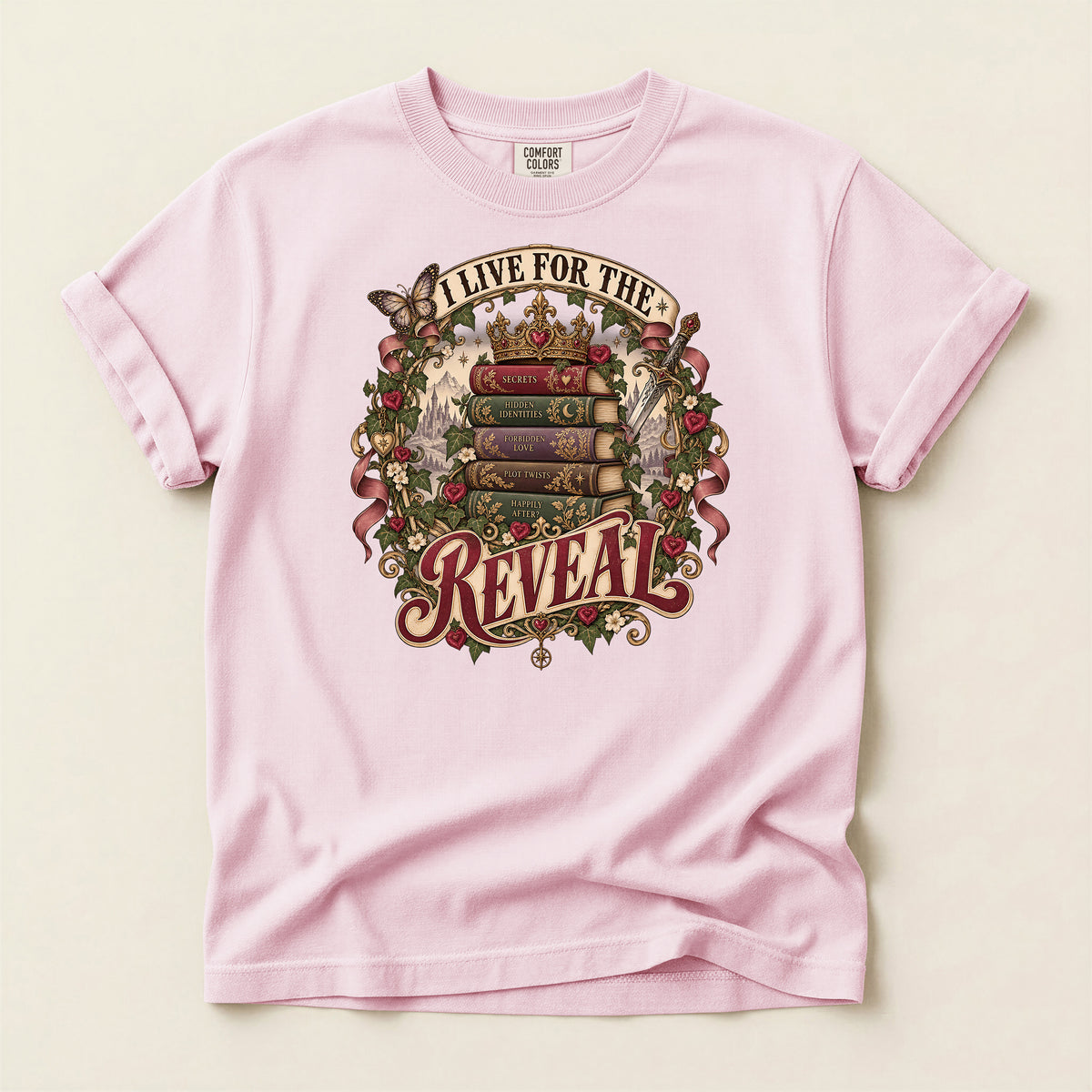 I Live for the Reveal Book Lover T-Shirt