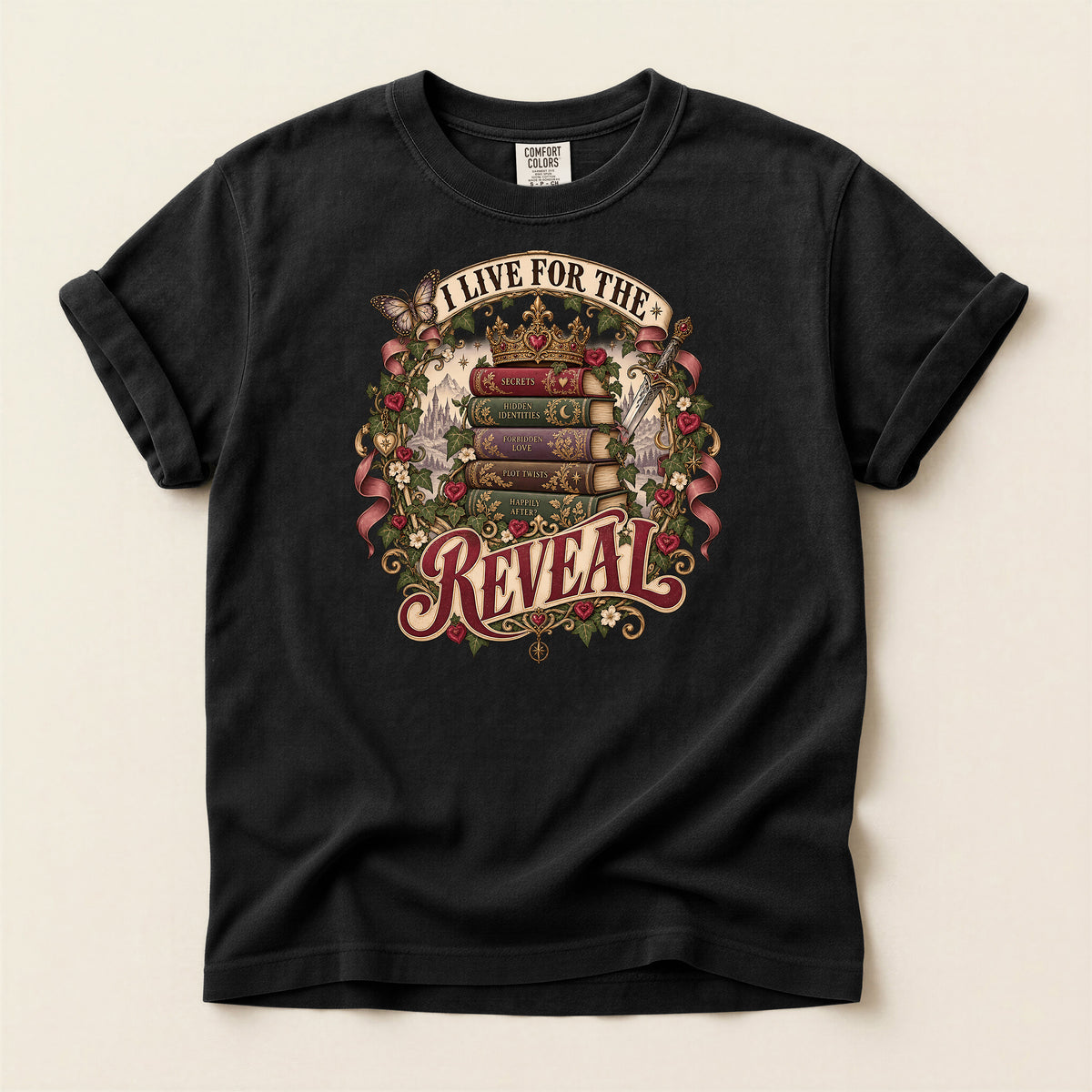I Live for the Reveal Book Lover T-Shirt