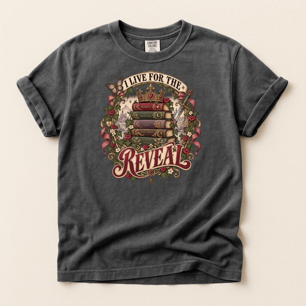 I Live for the Reveal Book Lover T-Shirt
