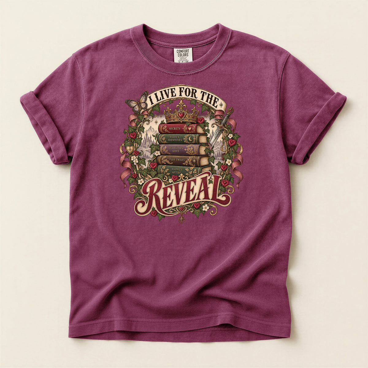 I Live for the Reveal Book Lover T-Shirt
