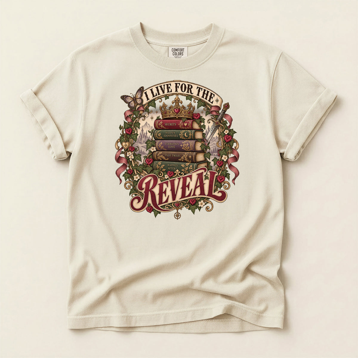 I Live for the Reveal Book Lover T-Shirt