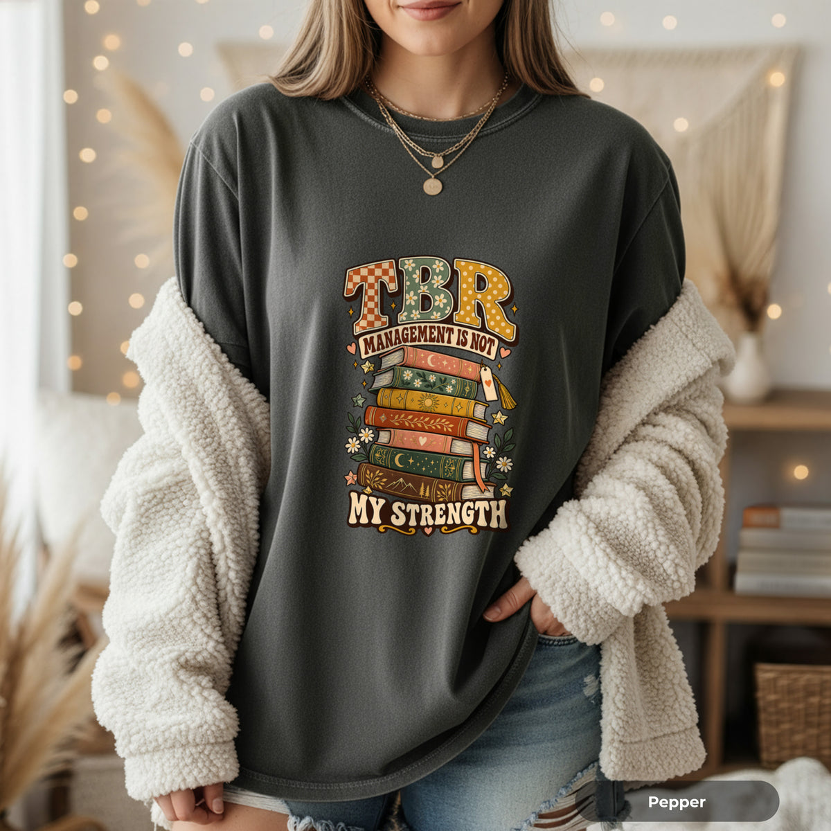 TBR Management Is Not My Strength Book Lover T-Shirt