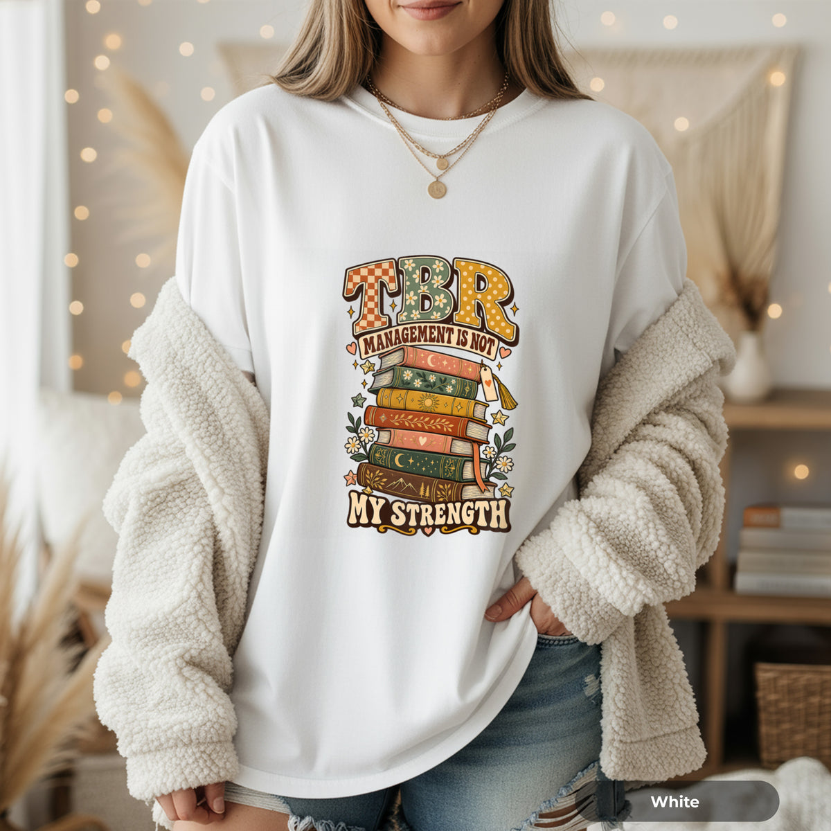 TBR Management Is Not My Strength Book Lover T-Shirt
