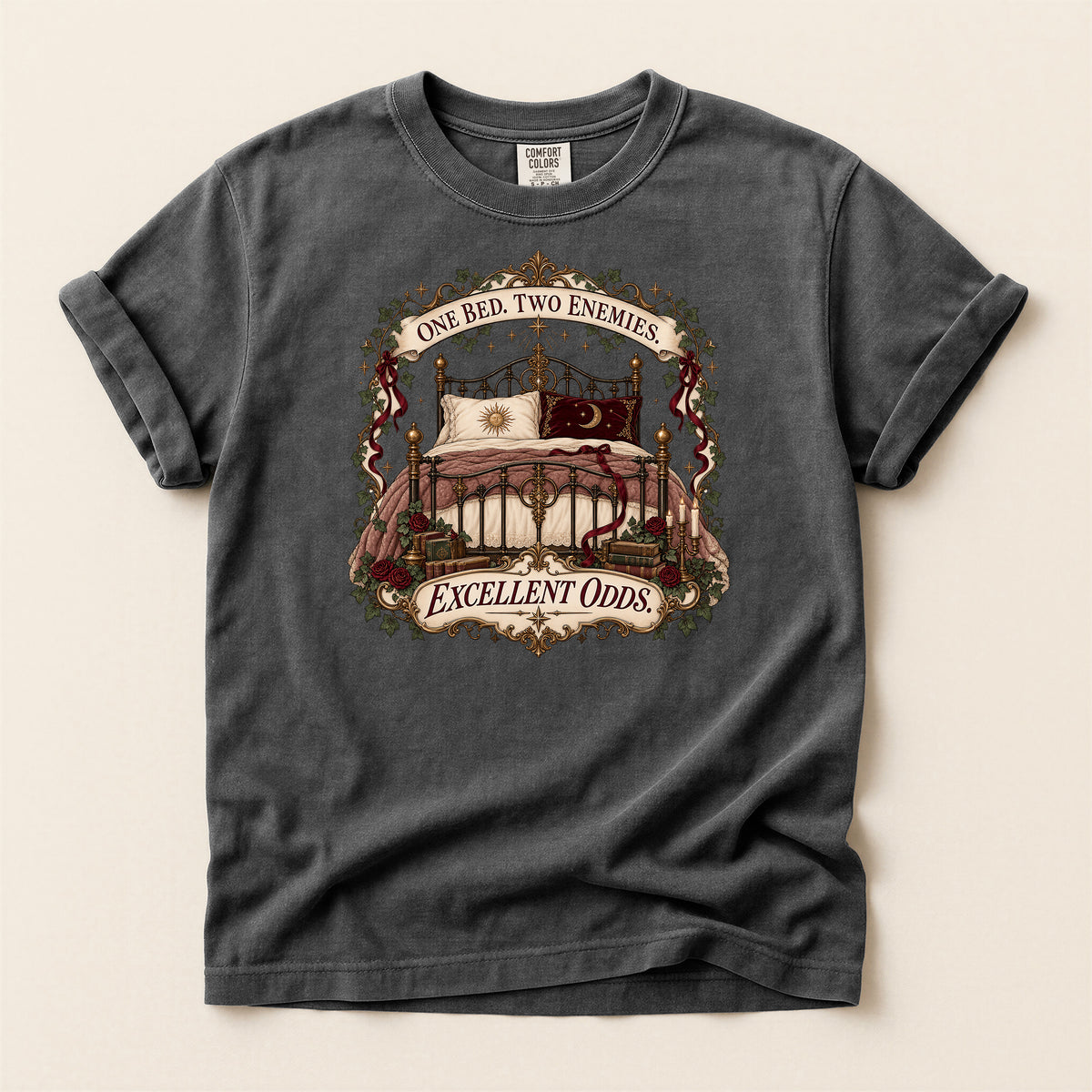 One Bed Two Enemies Excellent Odds Graphic T-Shirt