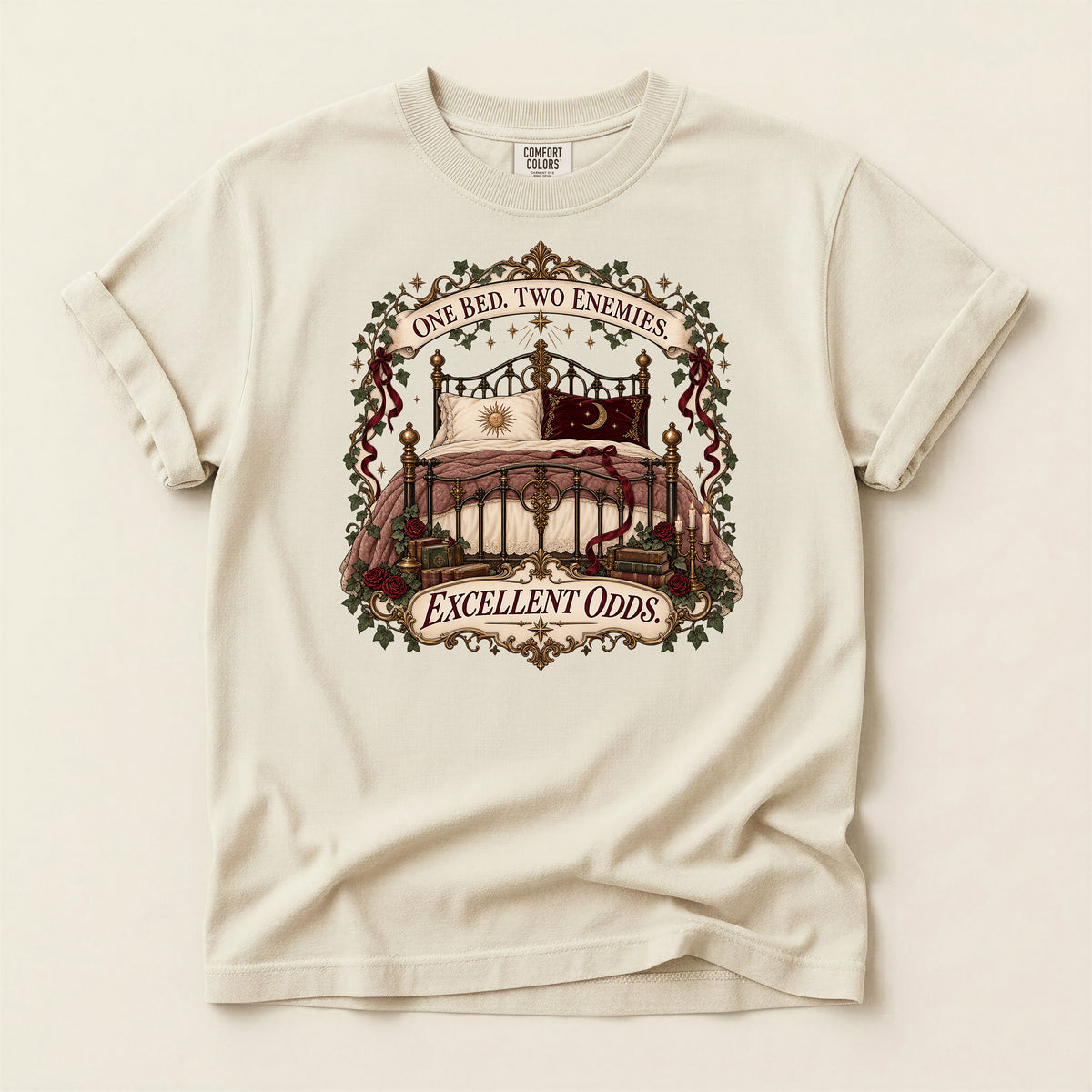One Bed Two Enemies Excellent Odds Graphic T-Shirt