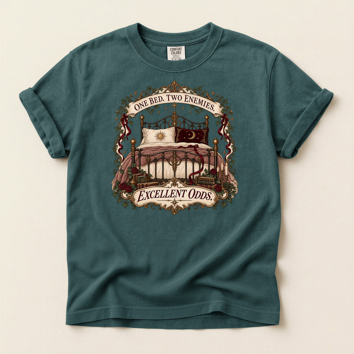 One Bed Two Enemies Excellent Odds Graphic T-Shirt
