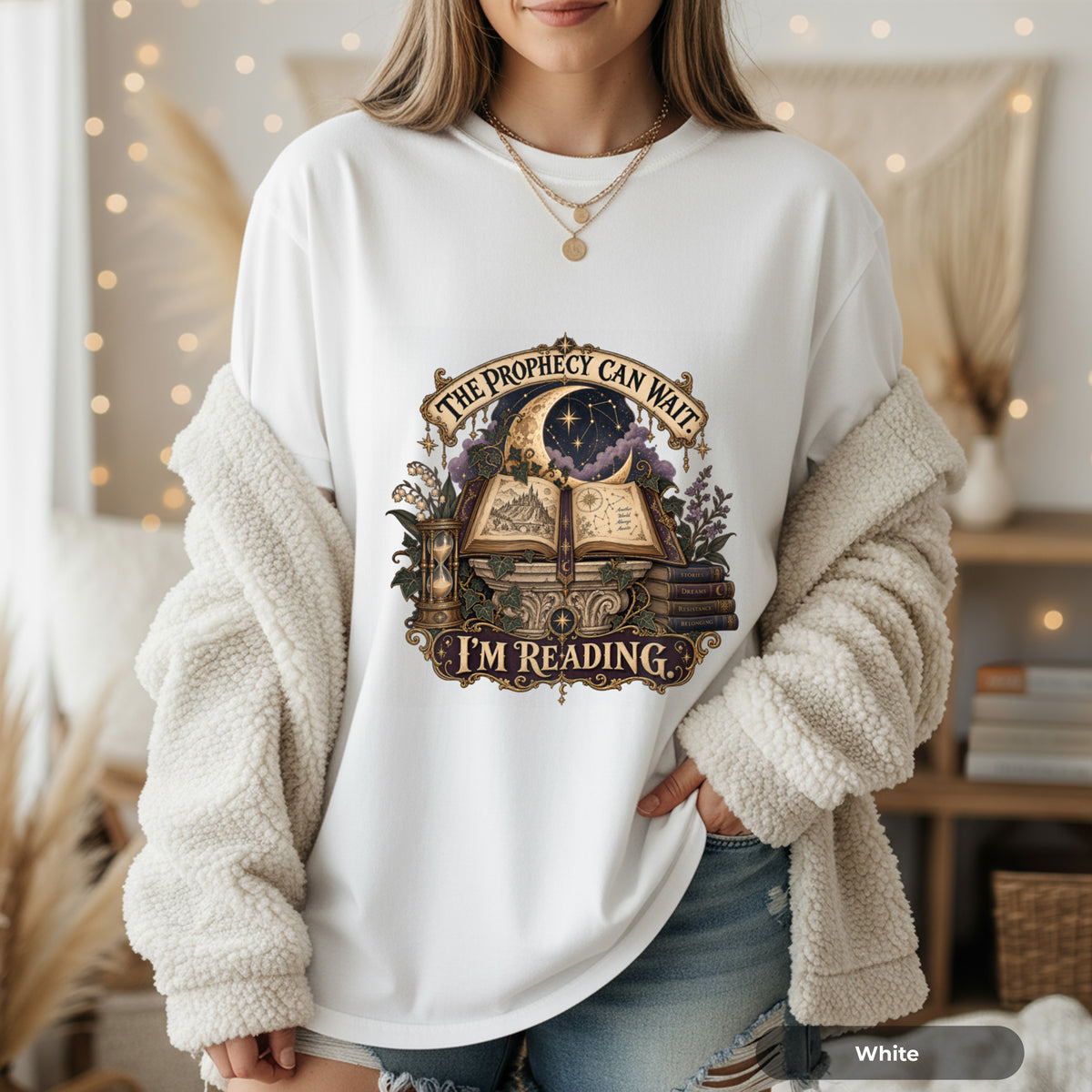 The Prophecy Can Wait I’m Reading Book Lover T-Shirt