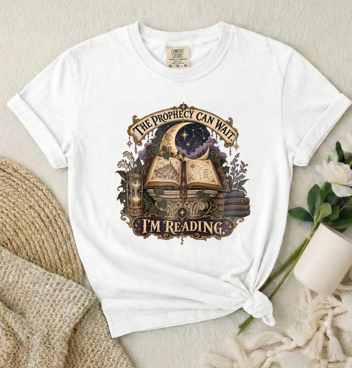 The Prophecy Can Wait I’m Reading Book Lover T-Shirt