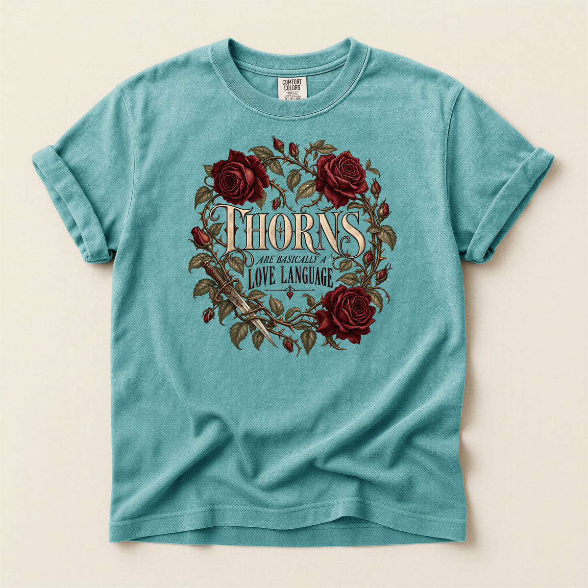 Thorns Love Language Rose Graphic T-Shirt