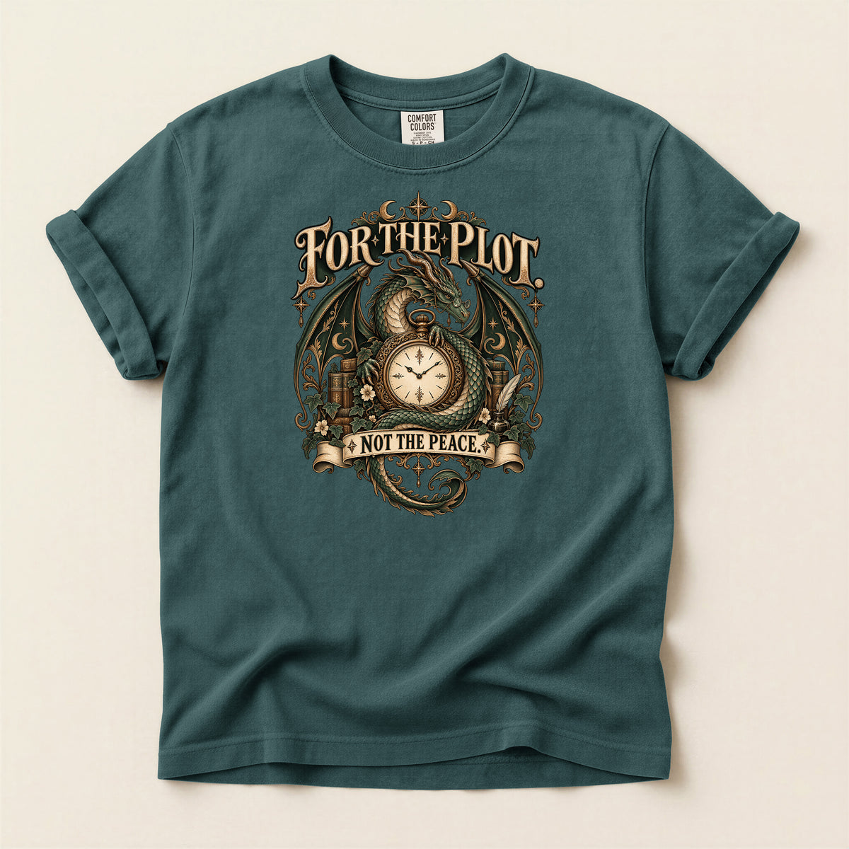 For the Plot Not the Peace Dragon Fantasy T-Shirt
