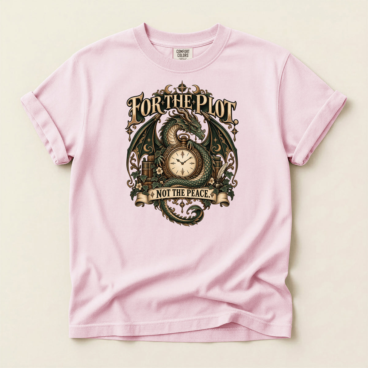 For the Plot Not the Peace Dragon Fantasy T-Shirt
