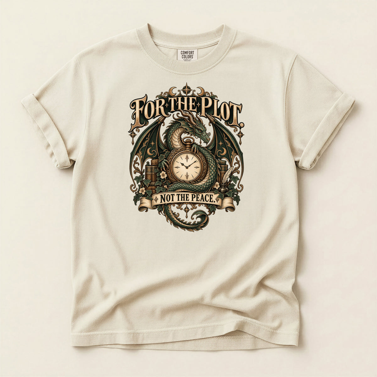 For the Plot Not the Peace Dragon Fantasy T-Shirt