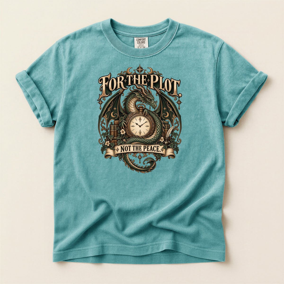 For the Plot Not the Peace Dragon Fantasy T-Shirt
