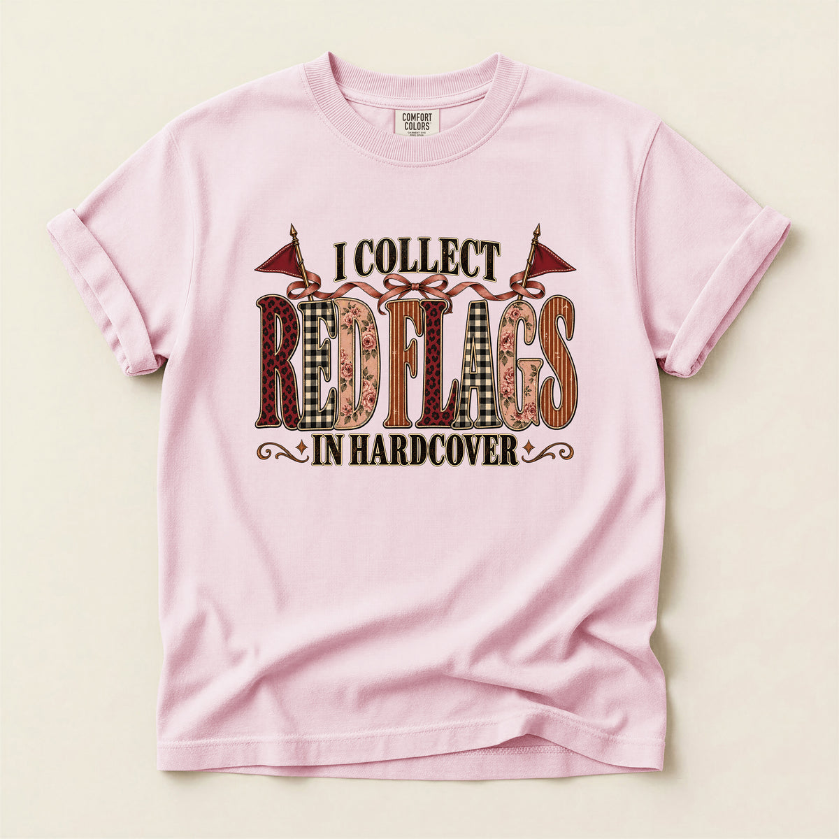 I Collect Red Flags in Hardcover Bookish T-Shirt