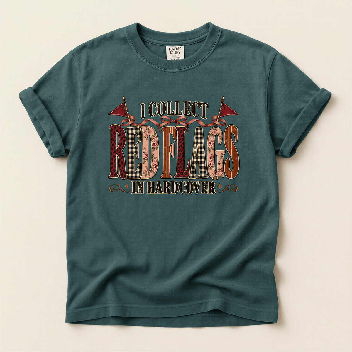 I Collect Red Flags in Hardcover Bookish T-Shirt