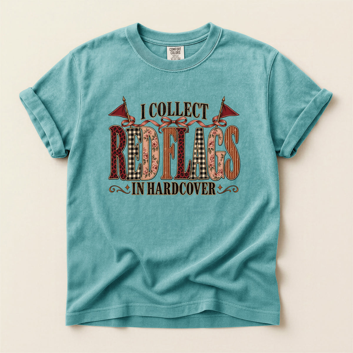 I Collect Red Flags in Hardcover Bookish T-Shirt