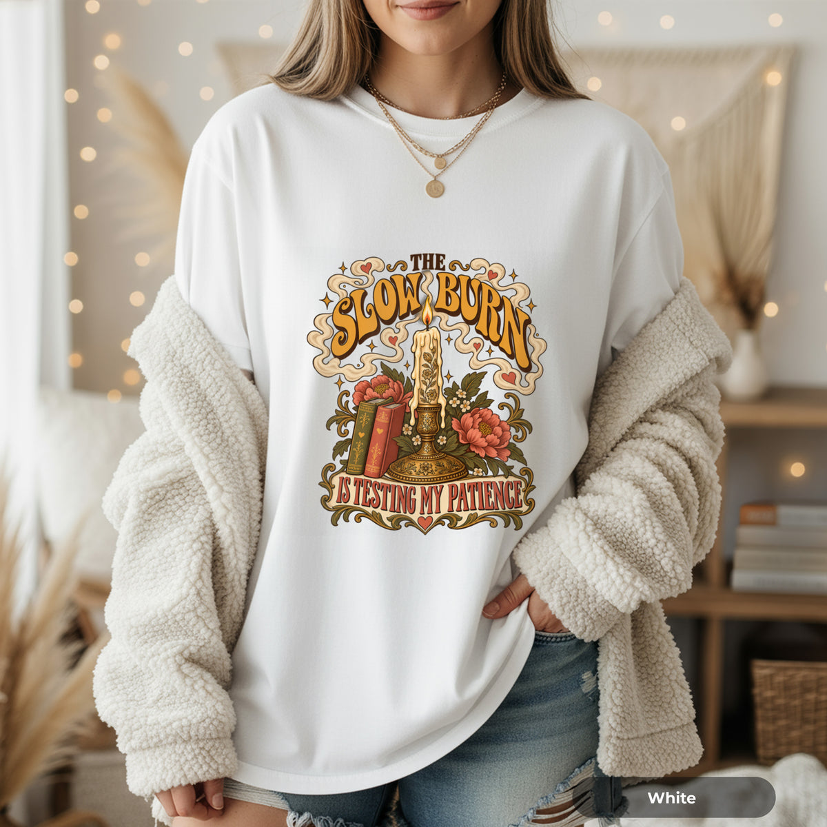 Slow Mornings, Blessed Patience Graphic T-Shirt