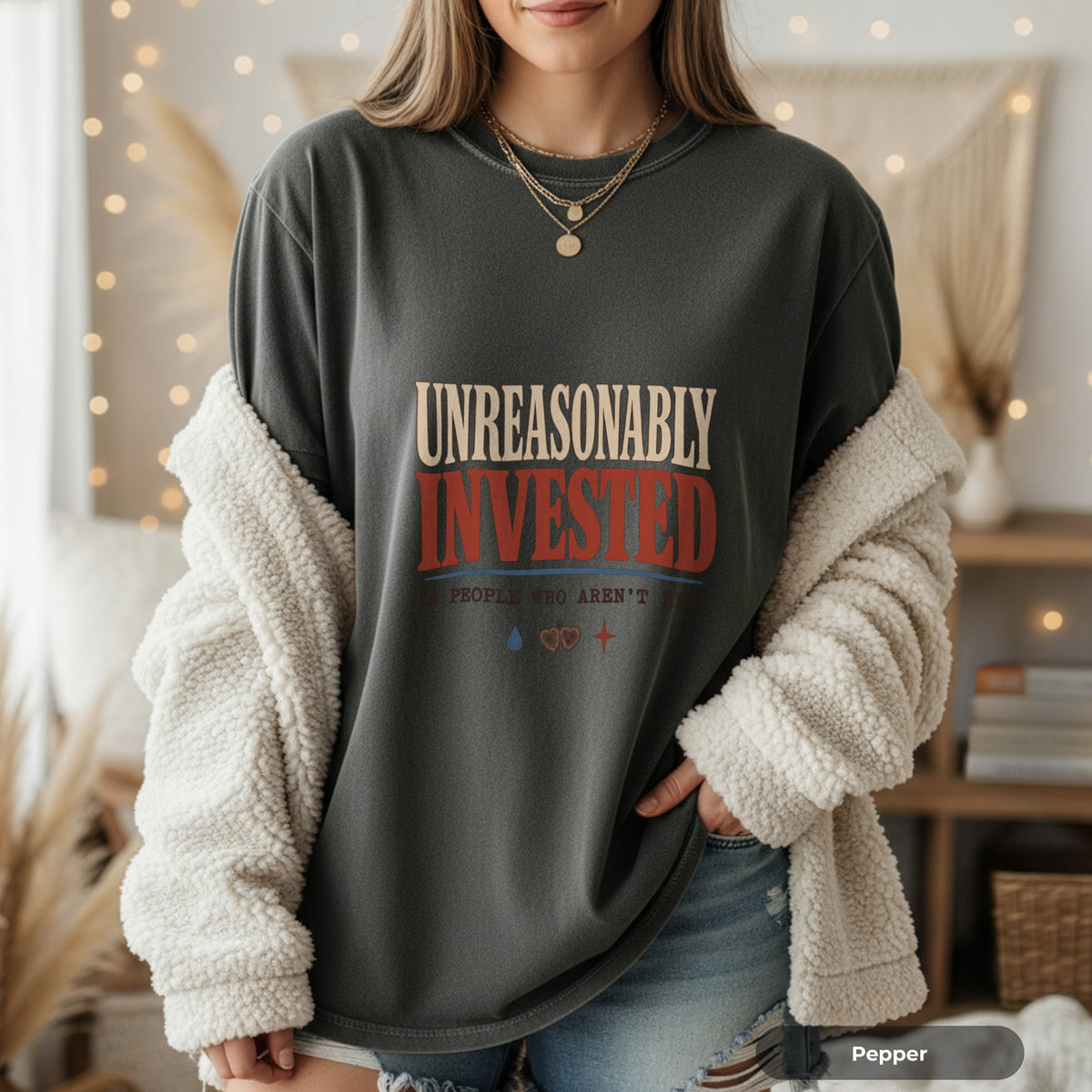Unreasonably Invested in People Graphic T-Shirt