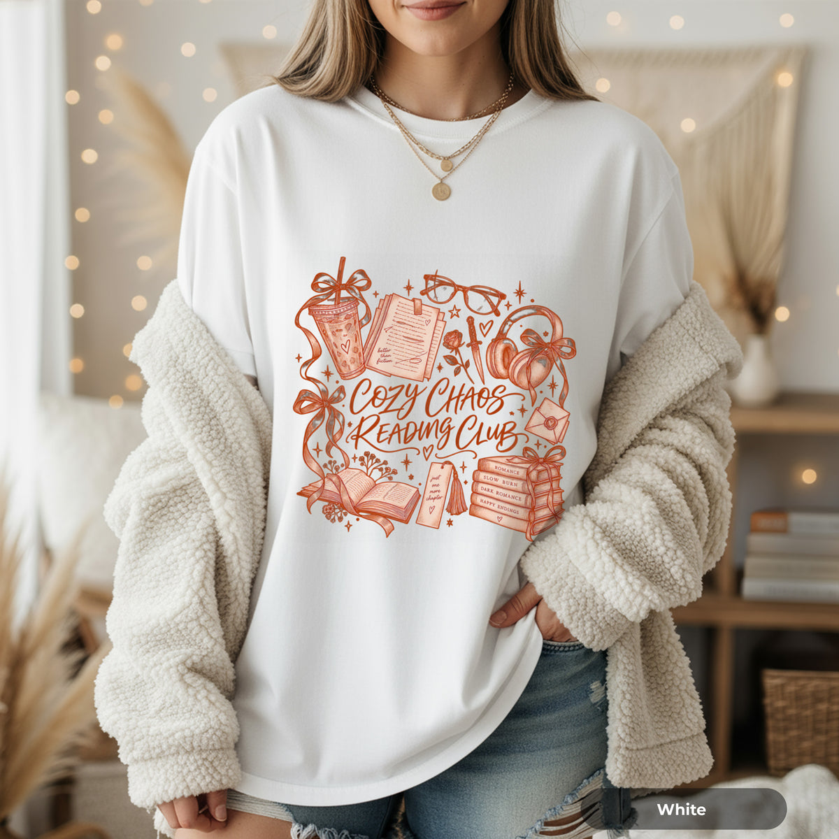 Cozy Chaos Reading Club T-Shirt