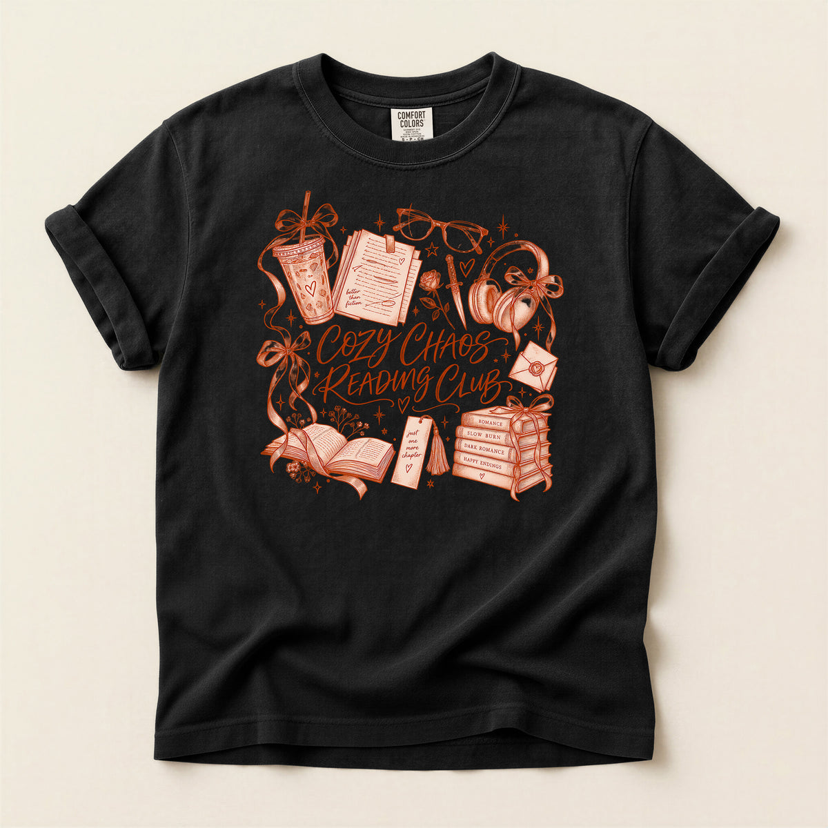 Cozy Chaos Reading Club T-Shirt